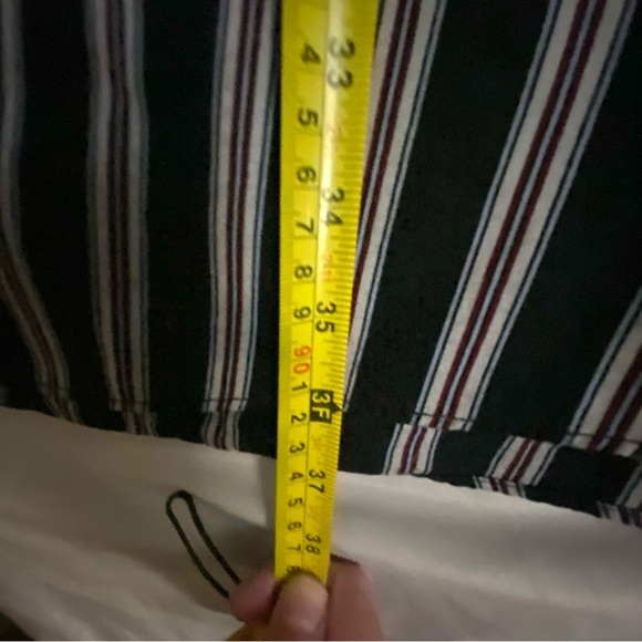 NAUTICA Men's Classic Long Sleeve Shirt Button Down Size 3X Black Striped - Picture 9 of 9